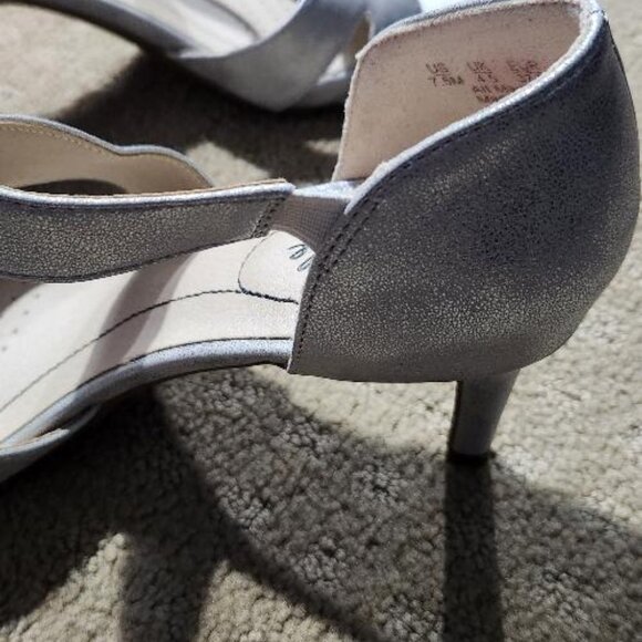 Life Stride Mega Strappy Open=toe heels silver metallic - Picture 4 of 9